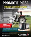 Promoție Titan Machinery: la fiecare achizitie piese de schimb de 500 € primesti 20 de litri