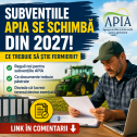 Subvențiile APIA se schimbă din 2027. Ce trebuie să știe fermierii?