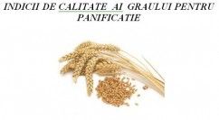 Indicii de calitate ai graului pentru panificație