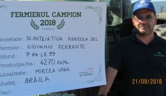 Fermierii campioni la floarea-soarelui din județul Brăila  	