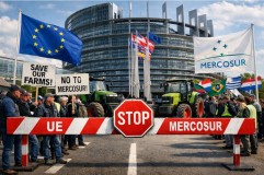 Protestele fermierilor europeni forțează o pauză juridică în acordul UE–Mercosur