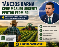 Tánczos Barna cere sprijin urgent pentru fermieri