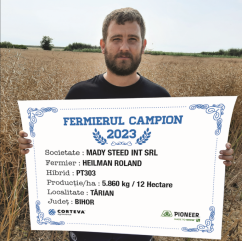 Fermieri campioni la rapiță cu hibridul PT303
