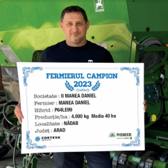 Fermierii campioni la floarea-soarelui din vestul țării prin hibrizii Pioneer