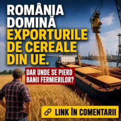 România domină exporturile de cereale din UE. Dar unde se pierd banii fermierilor?