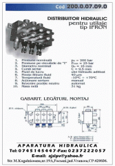 Distribuitor IFRON,Tractor,Autogreder,et