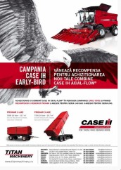 Titan Machinery România lansează campania EARLY-BIRD a combinelor CASE IH Axial-Flow