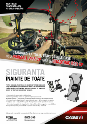 Tractoare Case IH cu suport telefon în echiparea standard