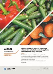 CLOSER - Soluția eficientă împotriva afidelor și virusurilor din culturile de legume