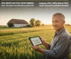 APIA începe noi plăți către fermieri: peste 126 milioane lei autorizați în primele zile